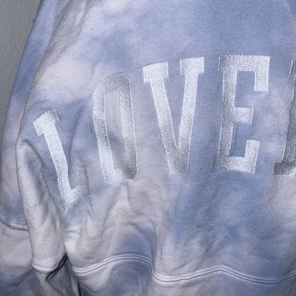 PINK Victoria Secret half zip sweater sweatshirt pullover small tie dye - Picture 8 of 11